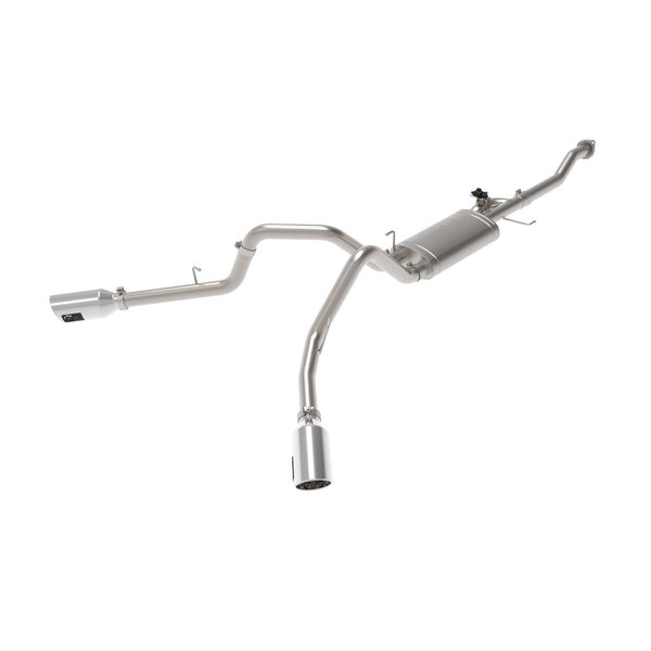 Afe Stainless Steel, With Single Muffler, 3 Inch Pipe Diameter, Single Exhaust With Dual Exits 49-33123-P